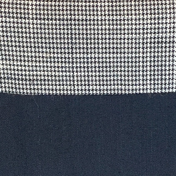 Leslie Lucks Vintage 90s Black Houndstooth Block Maxi Long Dress Size 10 VG - Picture 5 of 6